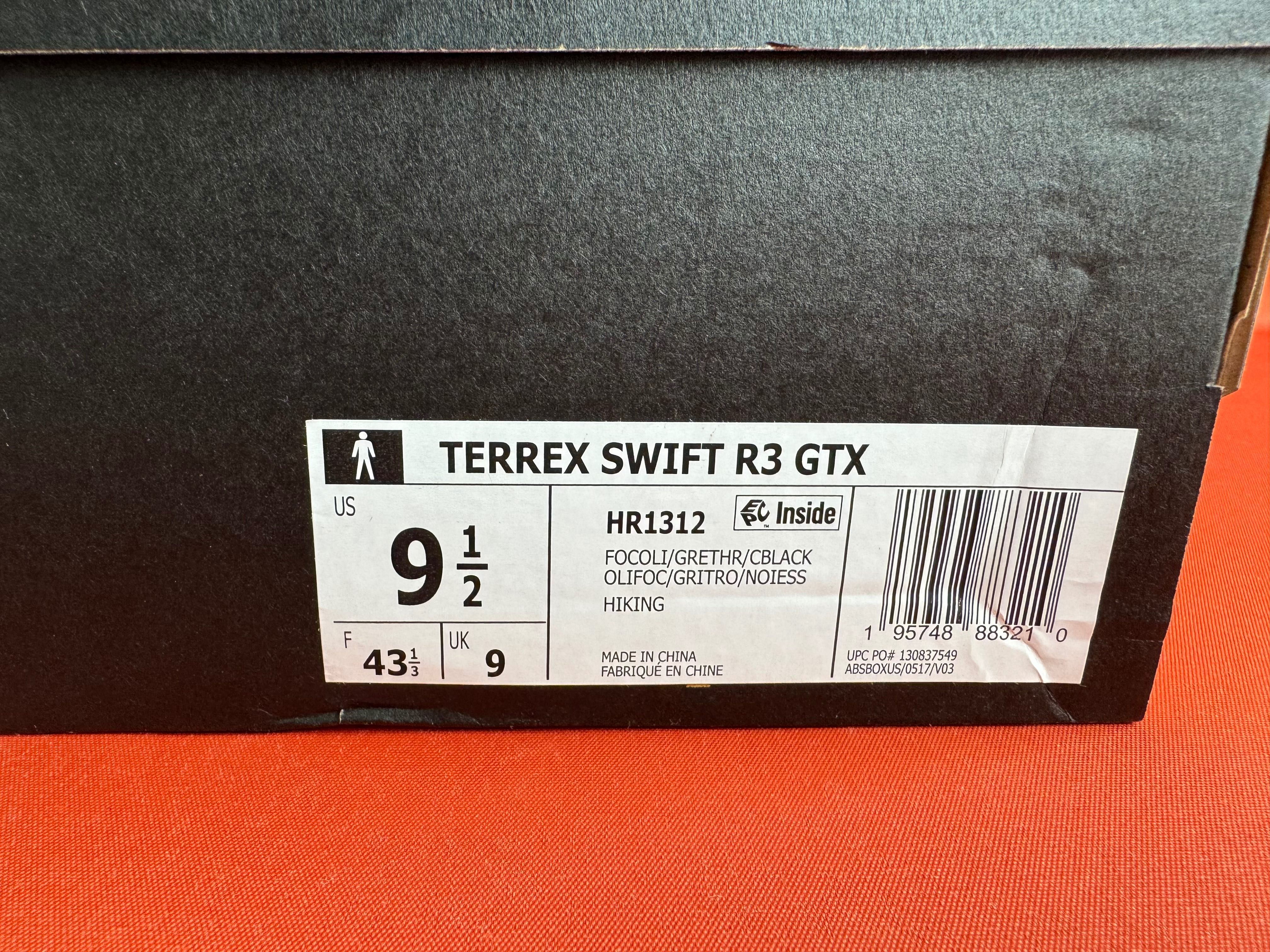 Adidas Terrex SWIFT R3 GTX Gore-Tex мужские кроссовки размер 43 1/3