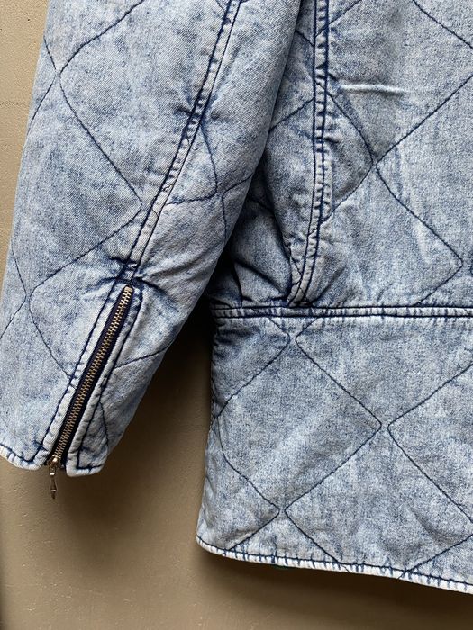 Marmurkowa jeansowa kurtka vintage unikat
