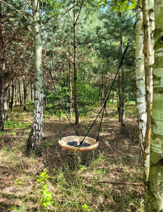 Domek domki sauna kominek nad rzeką Wkra
