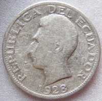 Moneta srebrna Ekwador 1928 r.Tajlandia,USA
