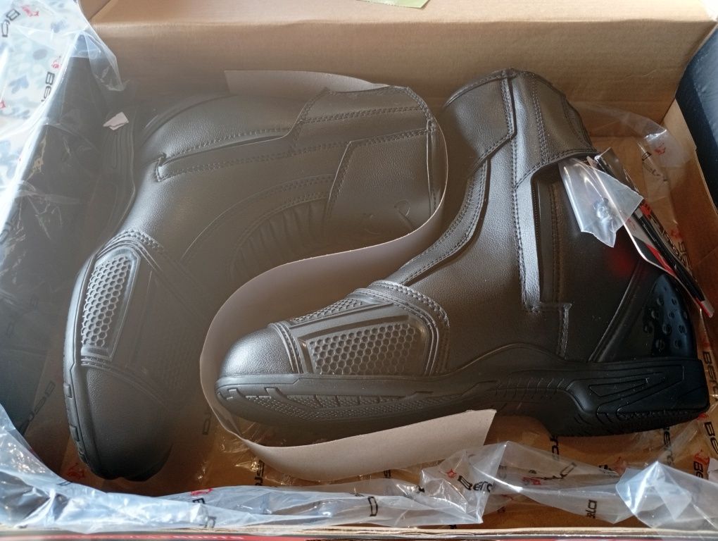 Botas motard pele