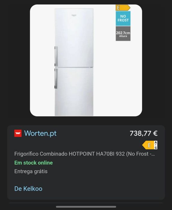 Frigorífico Hotpoint HA70BI 932