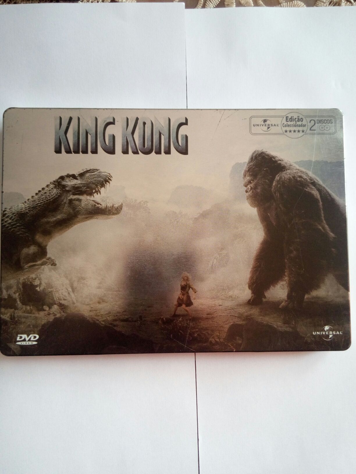 2 DVD "King Kong" (Edição Coleccionador) caixa metal