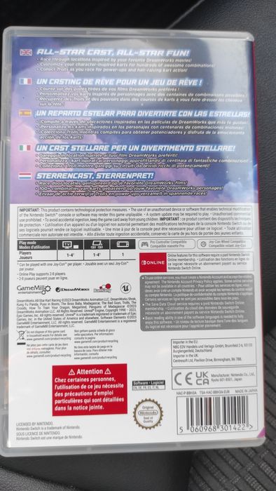 Jogos Nintendo Switch DreamWorks All Star Kart Racing