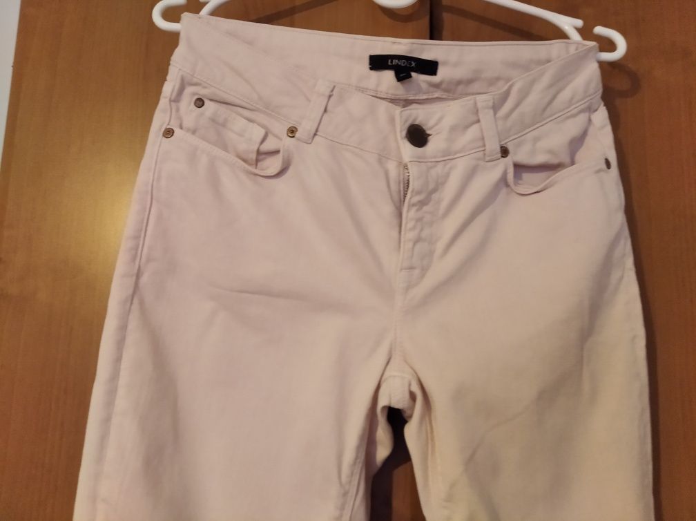 Spodnie Lindex jeansowe różowe rozmiar S/M