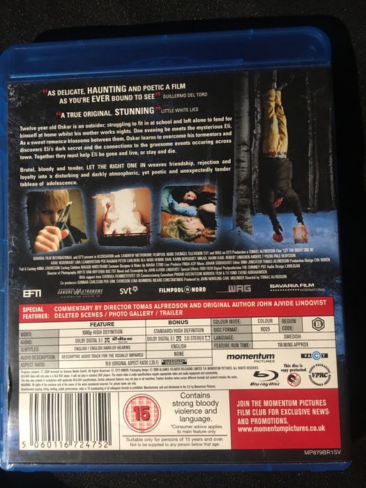 Let the right one in Bluray