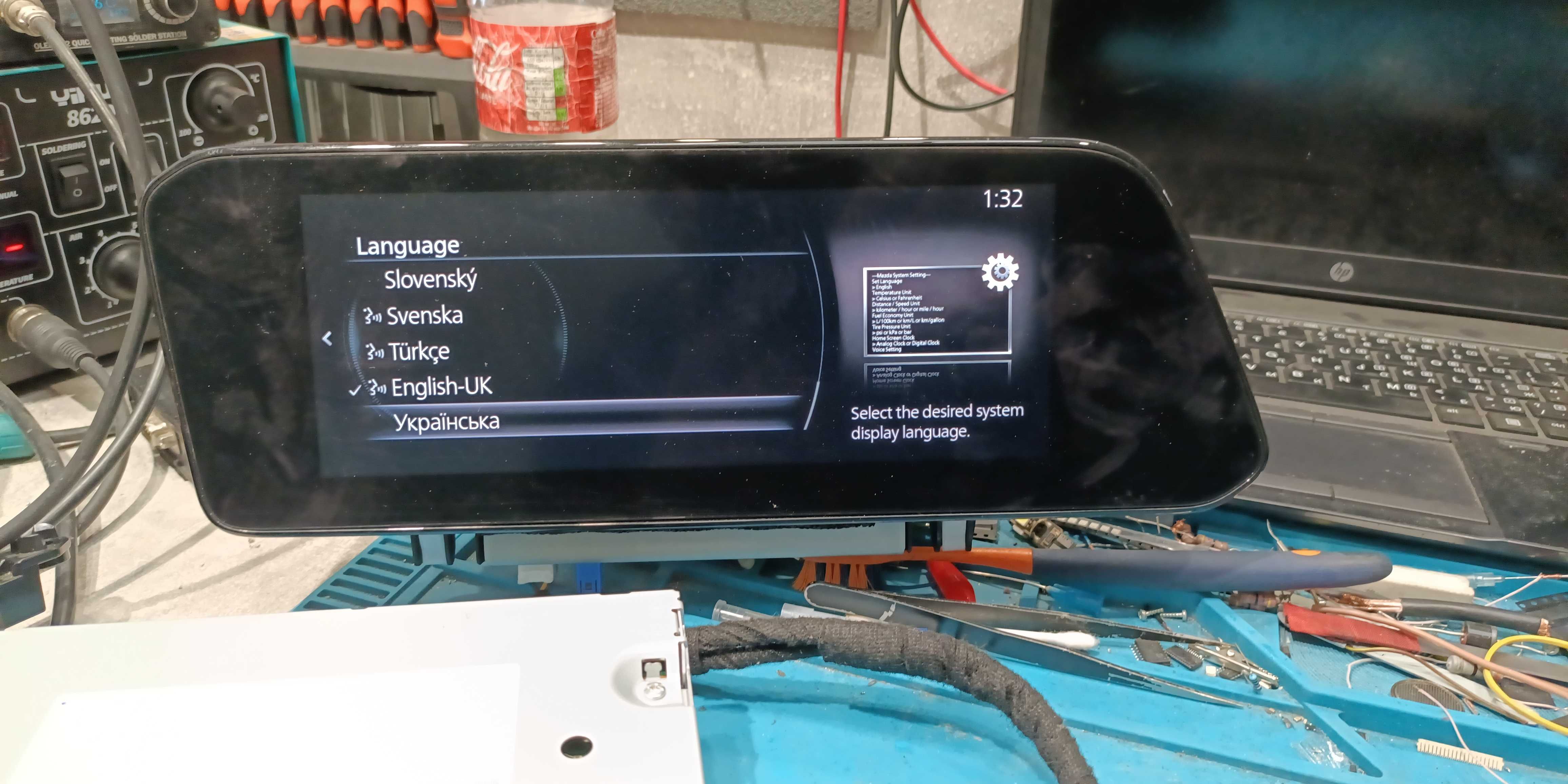 MAZDA connect 2 MZD 2 CX5-9,90 3BP, CX30 мова,хвилі радіо,навігація