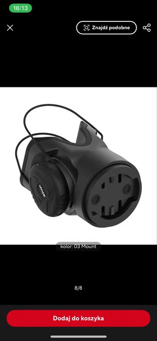 Uchwyt garmin varia tył boa