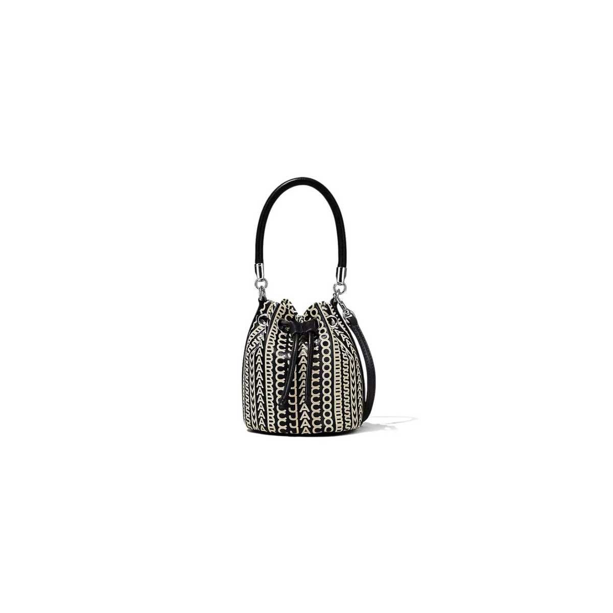 Сумка Marc Jacobs The Monogram Leather Micro Bucket Bag Black