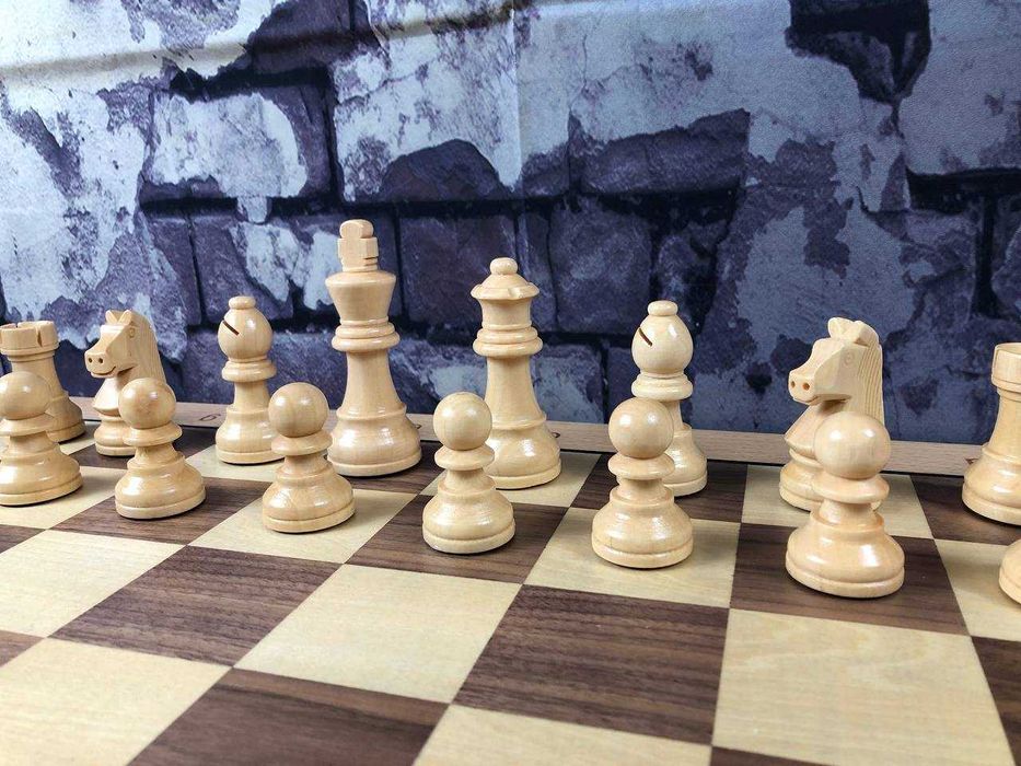 Новые! Деревянные шахматы, шашки. 2 в 1 Массив дерева