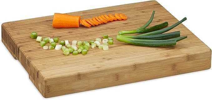 Relaxdays Deska do krojenia bambusowa 5,5x45x35cm