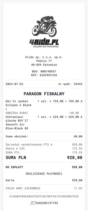 Kurtka tekstylna REVIT ECLIPSE 2 BLACK czarny L