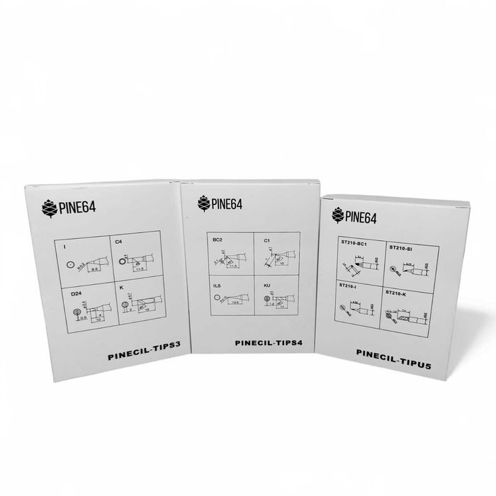 Жала Pinecil Pine64 TIPU5 (Micro) / TIPS3 (Gross) / TIPS4 (Fine)