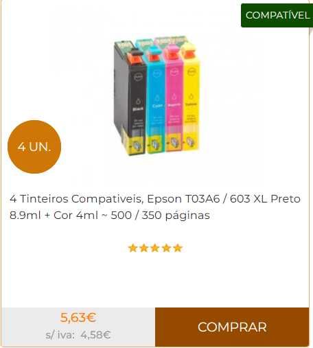 Impressora Multifunções Epson XP-4150 Duplex + Tinteiros