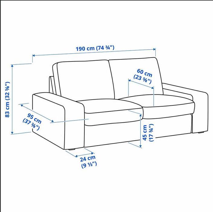 SOFA KIVIK  2 osobowa.