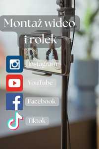 Montaż wideo/rolek Instagram | TikTok | YouTube | Facebook