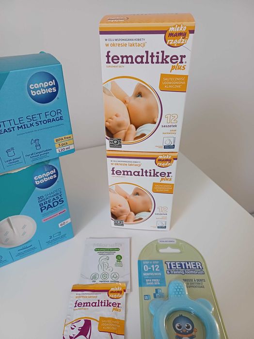Laktator + kolektory +  + pojemniki na mleko Neno Canpol