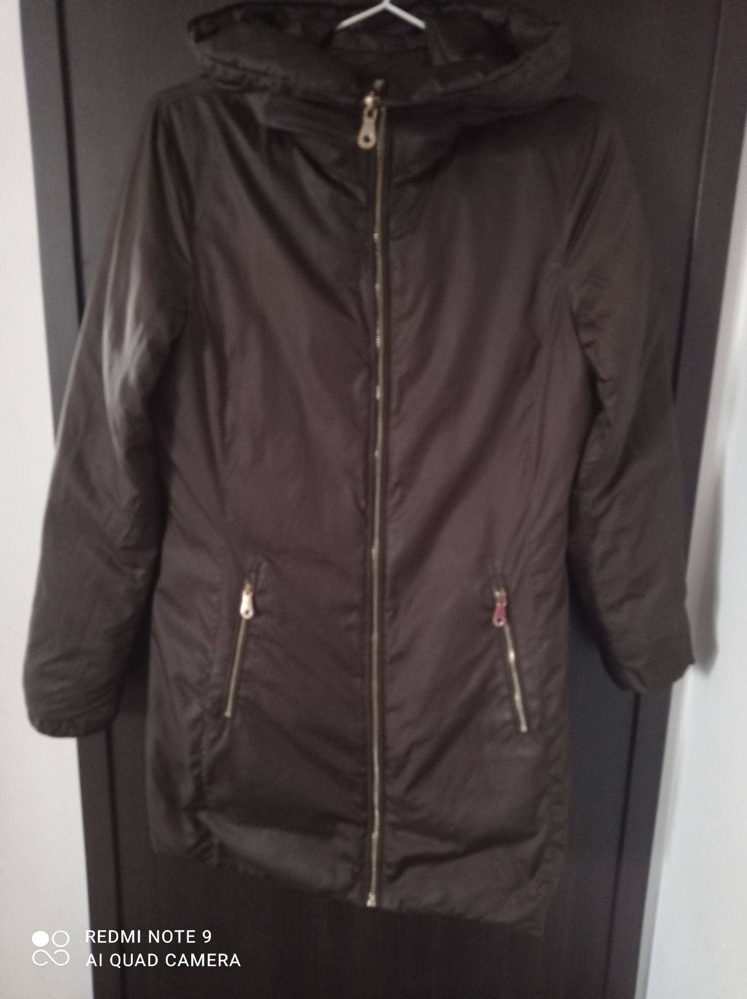 Massimo Dutti dwustronna kurtka damska rozm. XS/S z kapturem