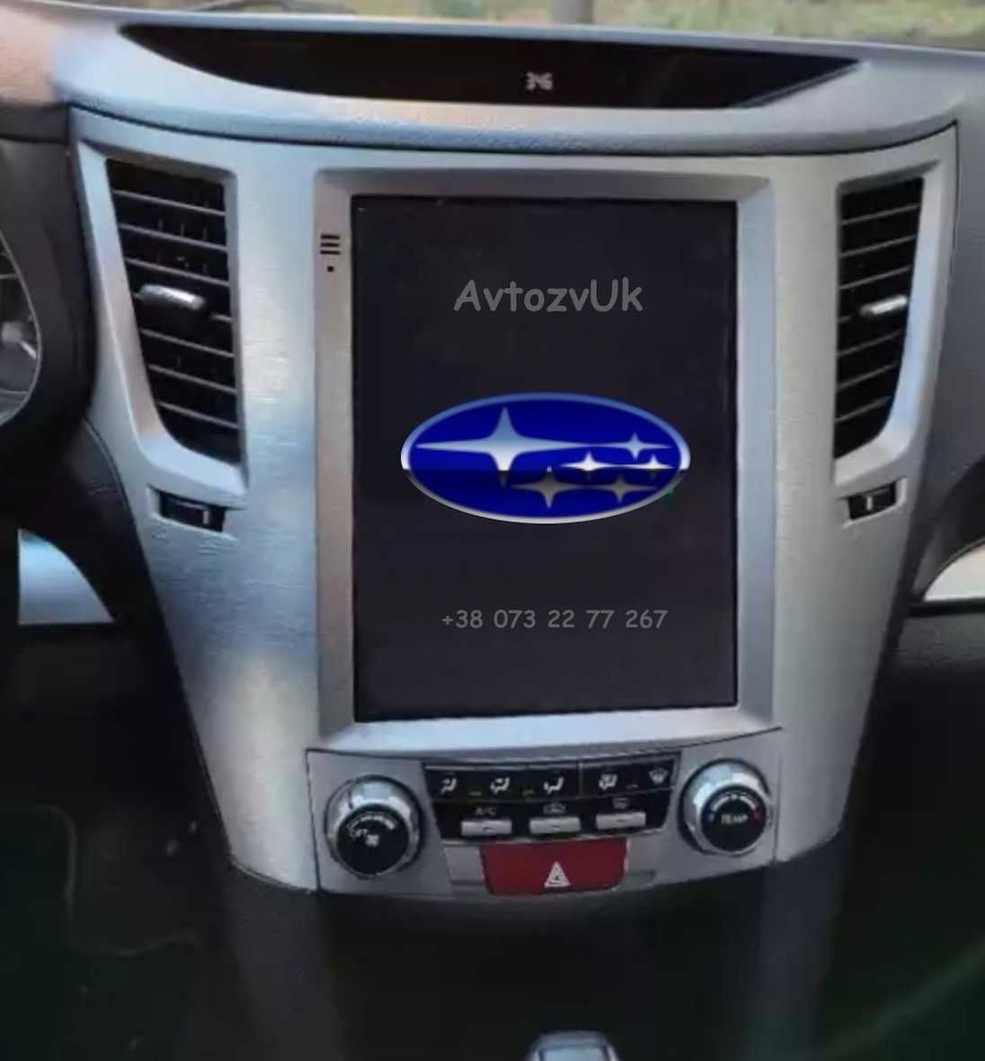 Магнитола OUTBACK Subaru LEGACY 2 дин Tesla Оутбек CarPlay Android 14