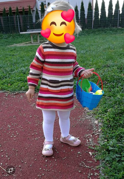 Sukienka sweterkowa GAP 12-18m dziewczęca.