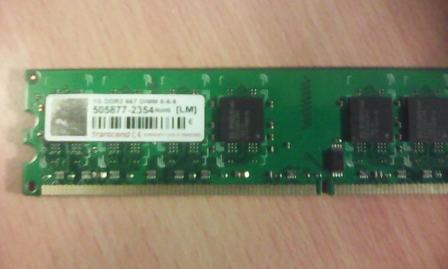 Memoria DDR2 1GB (PC) 667 Transcend