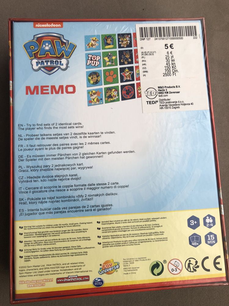 Gra Psi Patrol Memo Paw Patrol memory