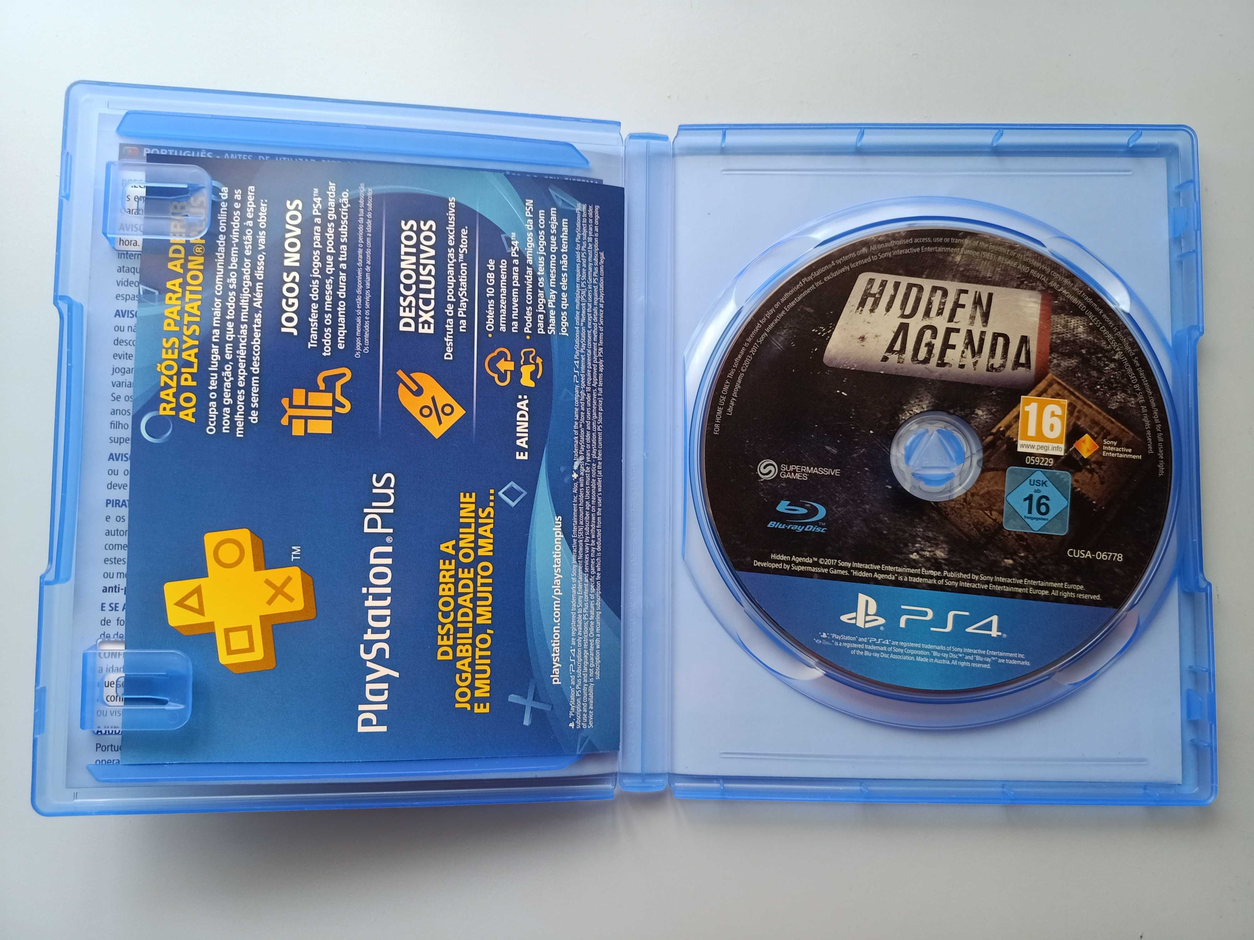 Jogo Hidden Agenda Playstation 4 (PS4)