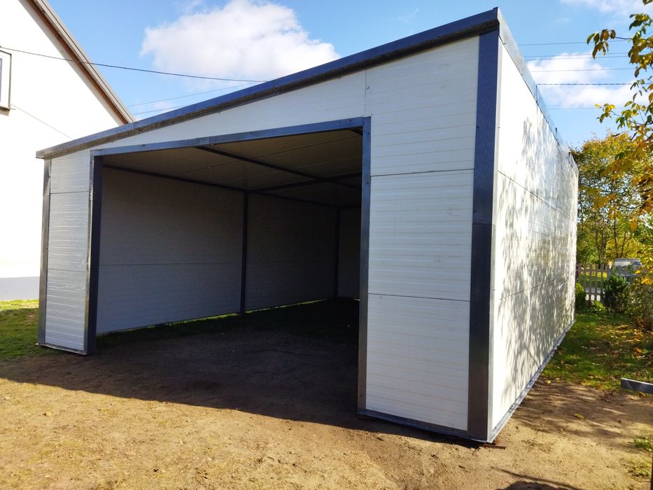 Garaż 8x5,9m H-3m, magazyn warzywno-zbożowy, hala z płyt warstwowych.