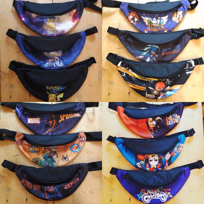 Бананка дитяча/поясна сумка із малюнком героїв популярних ігор та сері