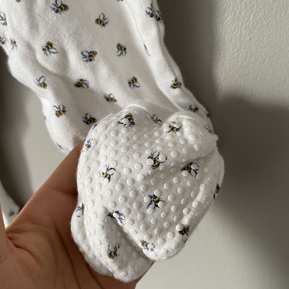 Śpioszki pajacyk piżama pszczoły 100% bawełna George Disney Baby 74-80