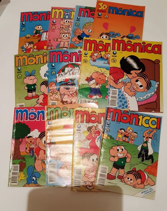 BD Cebolinha, Cascão, Magali, Chico Bento, Mónica anos 90