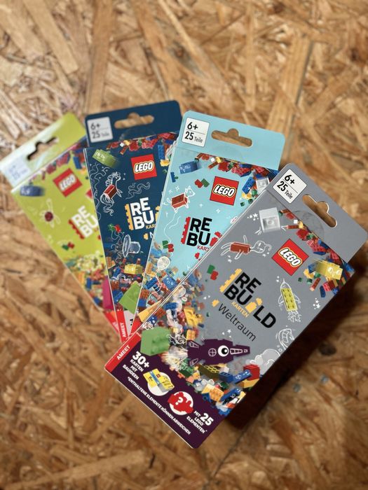 Karty wyzwań LEGO kreatywne karty 4 paczki PROMO