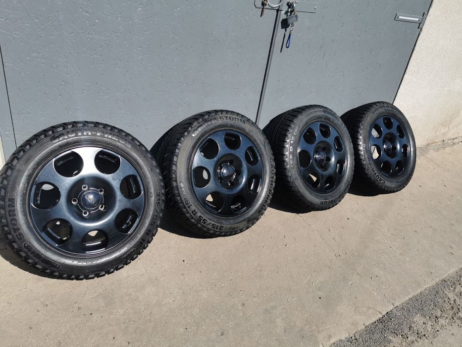 Комплект дисків з шинами ЗИМА  5/112. 215/55 r16 VW, Audi, Skoda, merc