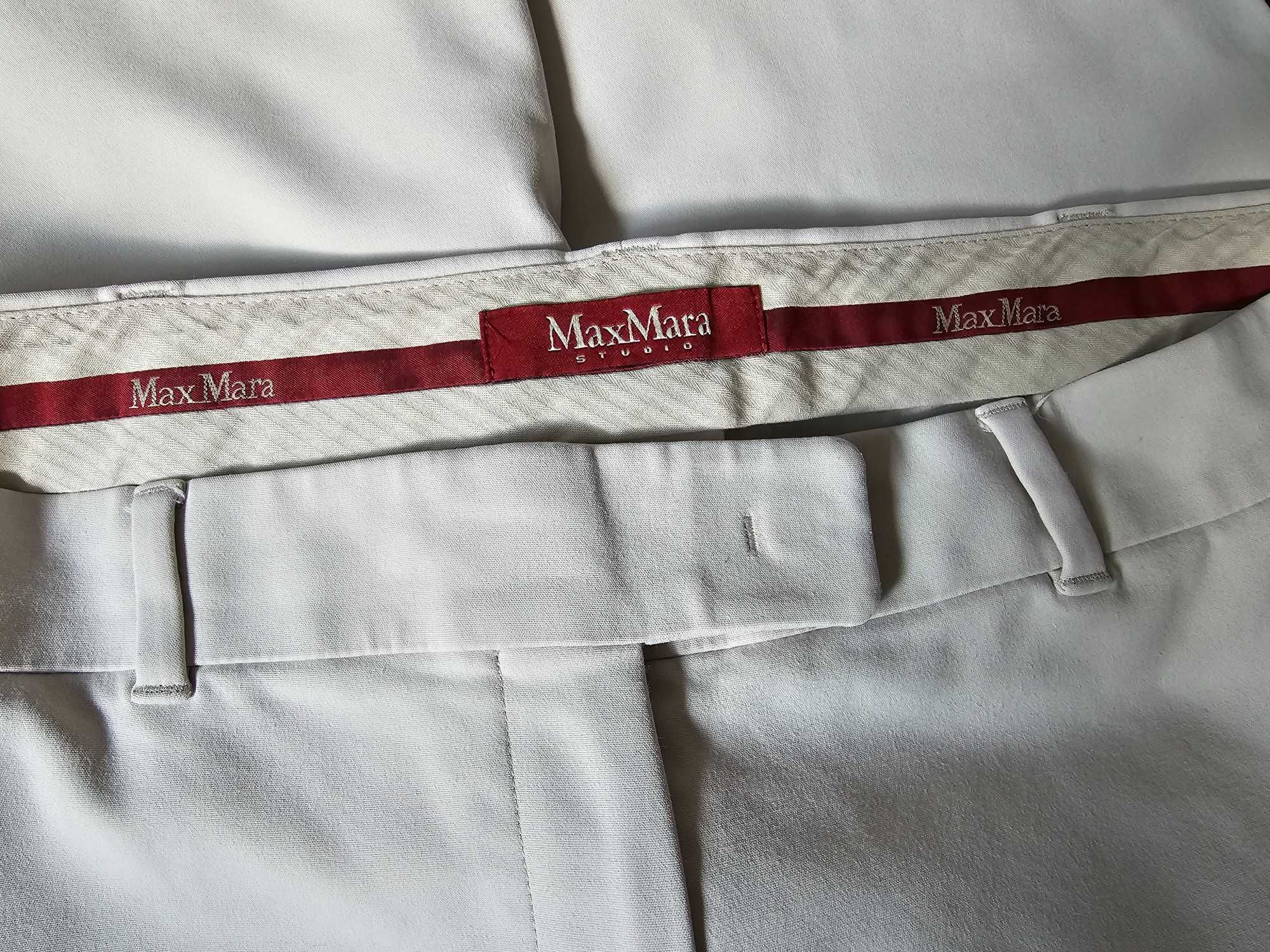 Eleganckie klasyczne spodnie damskie marka Max Mara r. 38