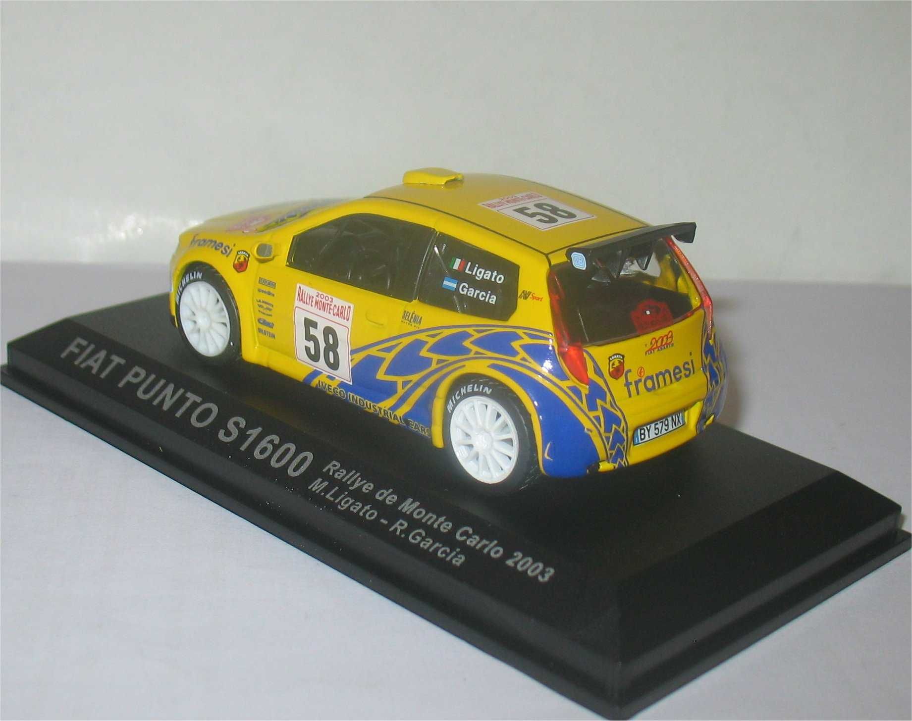 Altaya/Ixo- Fiat Punto S1600 -Rally de Monte Carlo 2003- Marcos Ligato