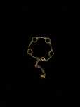 Pulseira Vintage com trevos pretos
