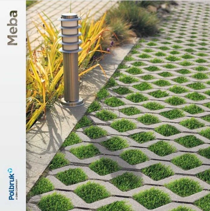 Płyta ażurowa Meba 8cm szara nowa.