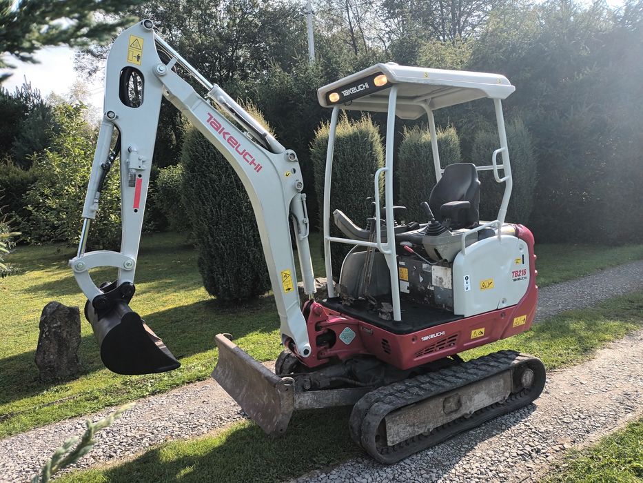 Takeuchi TB216 Minikoparka 1,8T 2015r Rozsuwane Podwozie. Okazja!