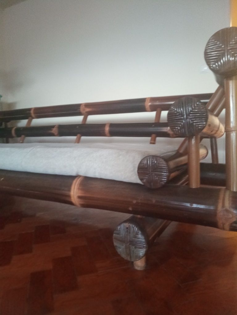 Sofá em bambu típico de Bali