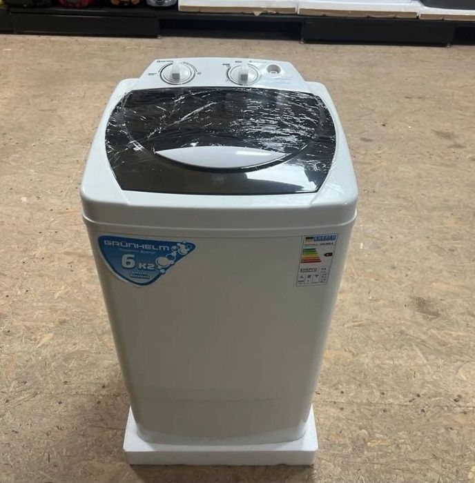Стиральная машина полуавтомат стиралка на 6кг Grunhelm (GWB-W602-B)