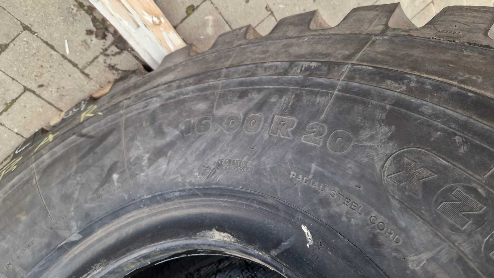 16.00r20 16.00-20, 21/80-20 Michelin XL XZL 95% bieżnik bez napraw