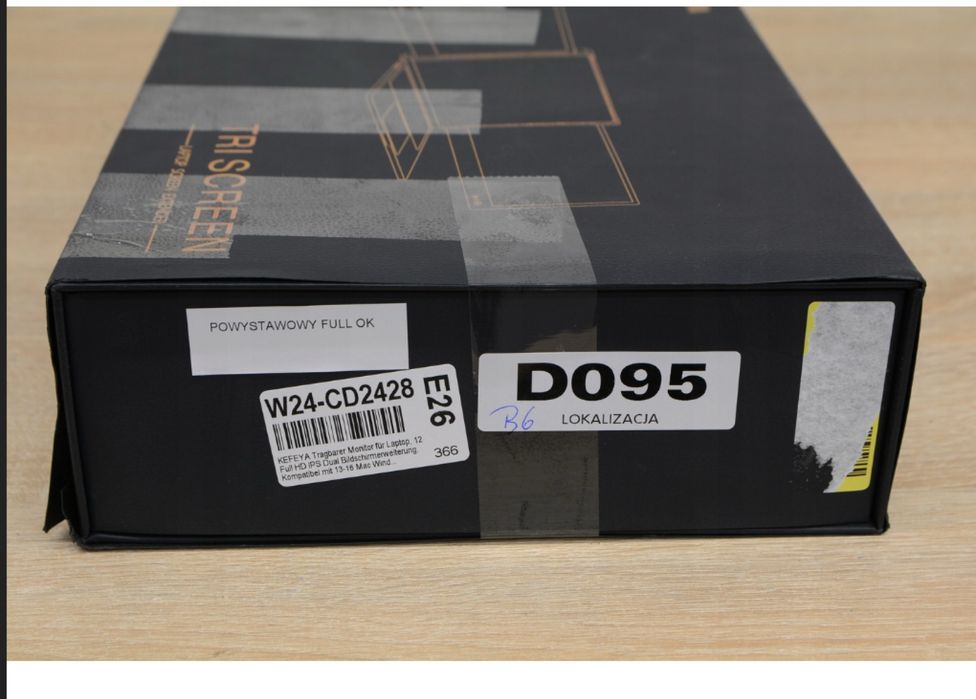 przenośny monitor KEFEYA do laptopa - uszkodzony jeden monitor z dwoch