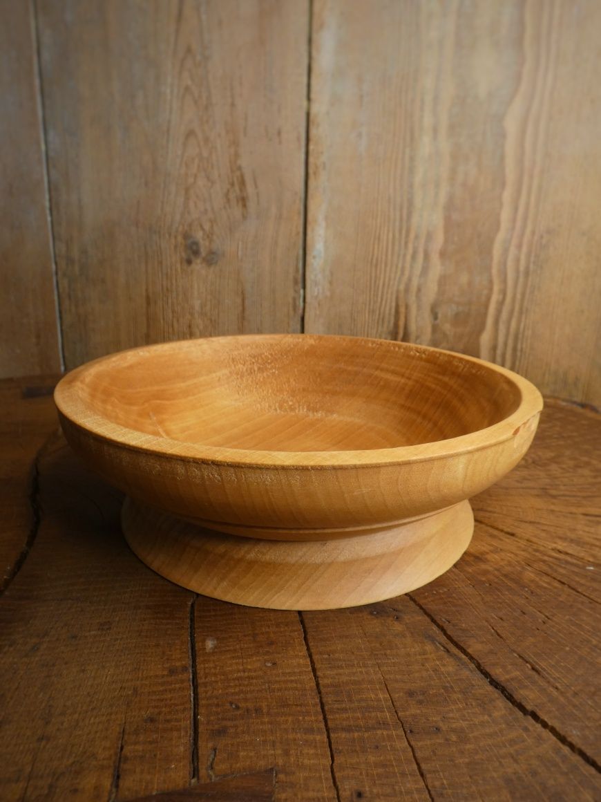 Miska misa drewniana brzoza handmade wooden bowl boho rękodzieło etno