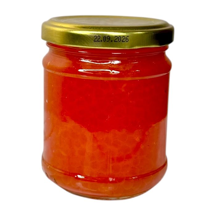 Икра красная лососевая (имитация) "Рыбанов" 200 грамм (Стекло+крышка)