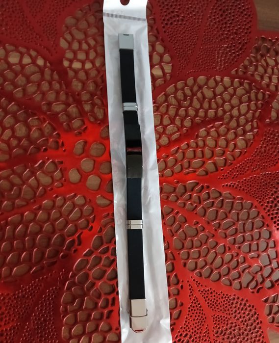 Męska bransoletka z kauczuku i stali nierdzewnej