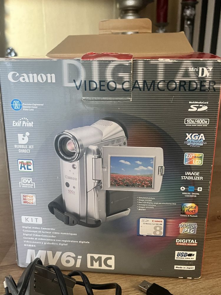 Câmara de Vídeo Canon MV6i MC – NOVA, Completa e com Caixa Original!