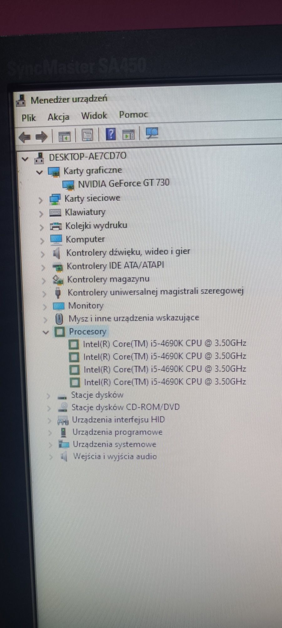 Komputer Dell Optiplex 3020 i5/16GB/480GB SSD/GeForce 2GB/