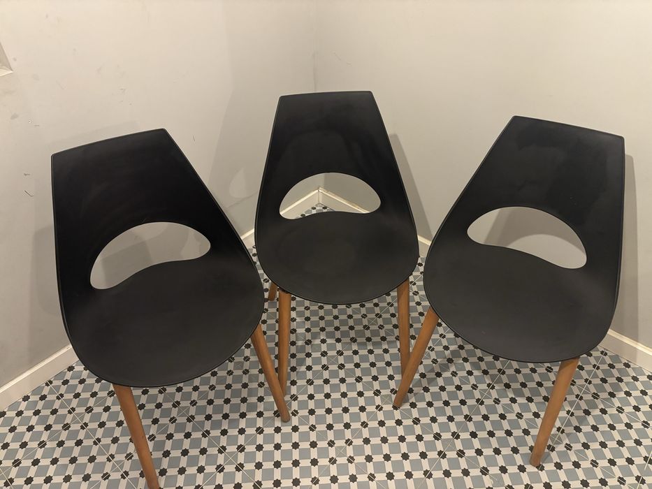 Conjunto de 3 cadeiras