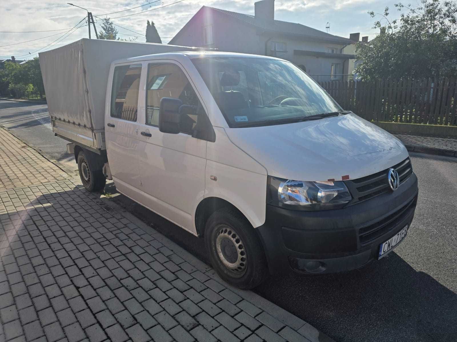 Volkswagen Transporter VW T5, SALON POLSKA, PIERWSZY WŁAŚCICIEL doka