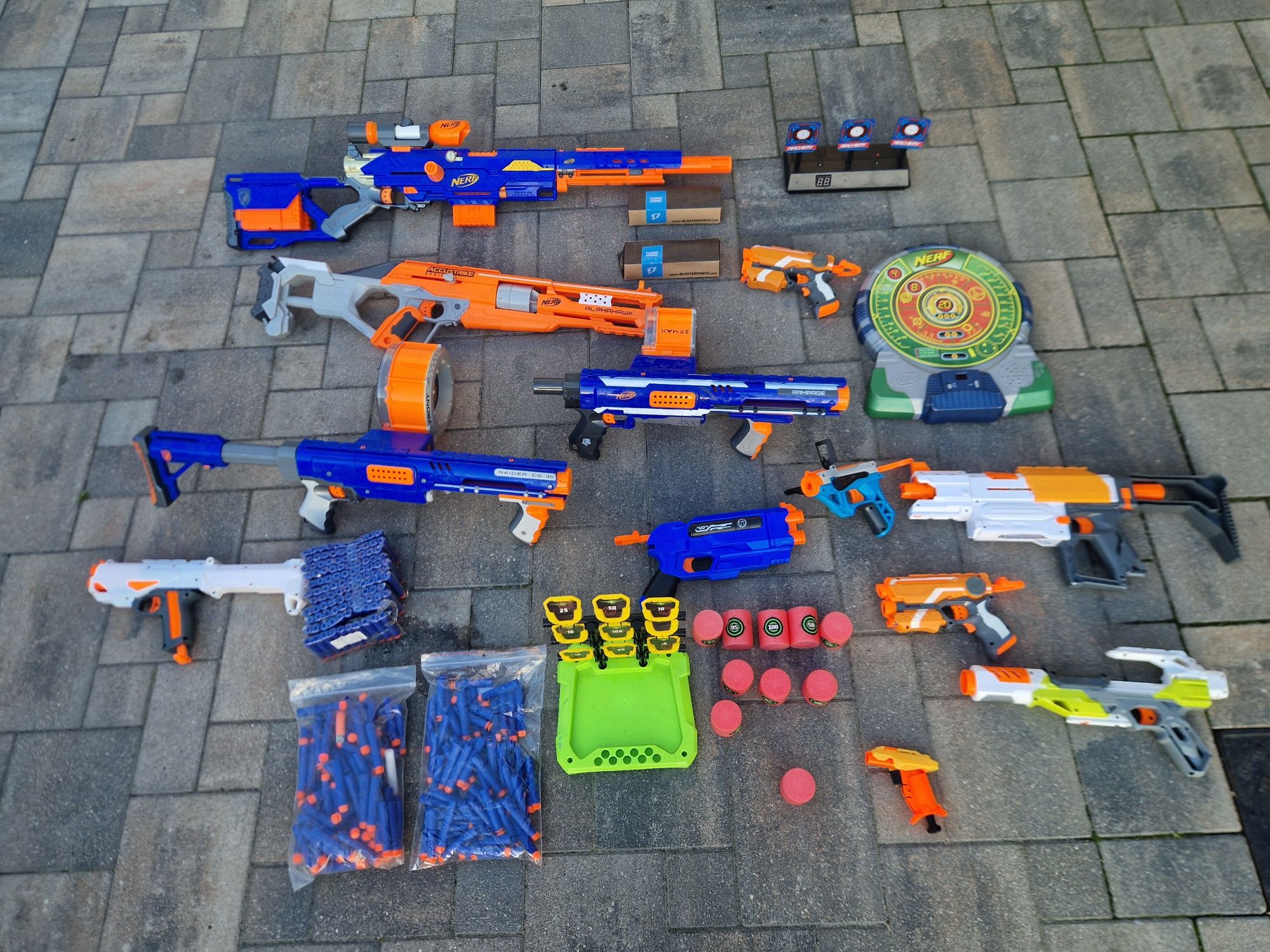 Mega XXL NERF Snajperka Longstrike CS-6 5xKarabin 5xPistolet 4×Tarcza